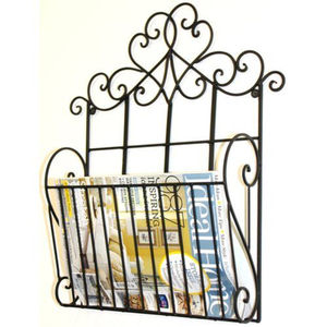 Étagère à livres en métal artisanal, porte-revues et journaux pour table, usage domestique et professionnel, organiseur de magazines - Product Image 2