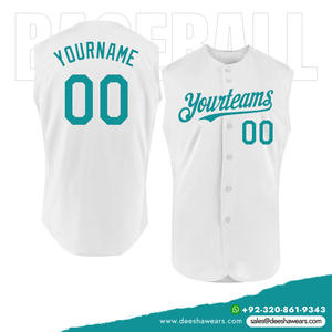 Maillots sans manches à boutons complets de baseball personnalisés OEM uniformes pour sports d'équipe tissu polyester à séchage rapide par Deesha Wears fabricant - Product Image 4