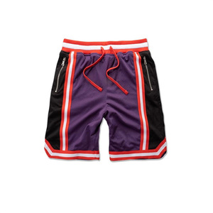Short de basket-ball pour hommes Short d'été en maille noir avec logo personnalisé en polyester à séchage rapide avec poches - Product Image 4