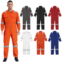 Combinaison de sécurité en coton 100% ignifuge, antistatique, respirante et réfléchissante, kit EPI complet, vêtements de travail