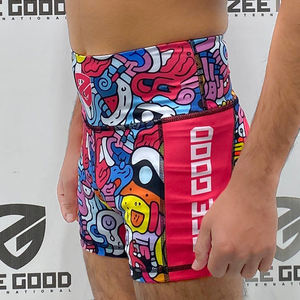 Short de sport de compression MMA de haute qualité pour femmes Spandex/coton matériel fermeture à cordon respirant Design non tissé-chaud - Product Image 4