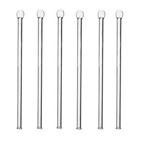 Varilla Agitadora para Cócteles, Varilla de Vidrio para Agitar de 250 mm x 6 mm de Largo - Product Image 2