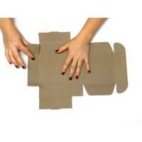 Kraft Paper Tuck Top Tab <b>Lock</b> Gift <b>Boxes</b> Aseptic Rigid <b>Boxes</b> with Glossy Lamination Embossing Recycled Materials UV Advantage - Product Image 2