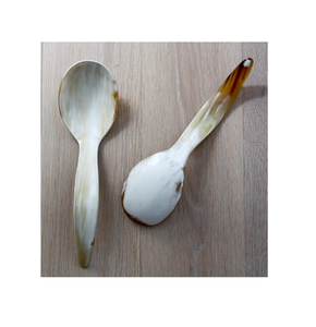 Diseño clásico Cuerno de búfalo natural Cena y ensalada Cucharas para servir Cubiertos Tenedor Utensilios Accesorios de cocina - Product Image 5