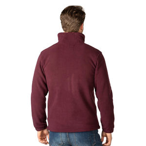 OEM High Quality <b>Men's</b> Polyester Zip-up Jacket for <b>Men</b> Custom Logo Stand Full Zip Polar <b>Fleece</b> <b>Sherpa</b> Fabric High Street - Product Image 3