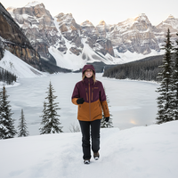 Chaqueta de Esquí con Capucha Impermeable y Cortavientos para Hombre MITEXCO |   Chaqueta de Snowboard Bicolor para Deportes de Invierno y Aventuras al Aire Libre