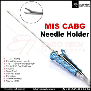 VATS MICS Instrumentos manuales de acero Fórceps de agarre de pulmón y pasadores de tubos de pecho - Product Image 5