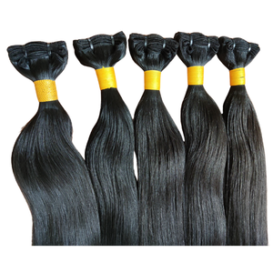 Vente en gros d'extensions de cheveux crus droits naturels 100% de haute qualité cheveux humains indiens fabricant de cheveux en vrac - Product Image 4