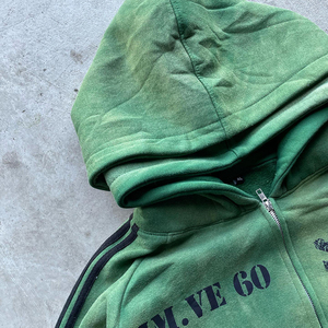 2025 nouveauté respirant lavage à l'acide survêtements pour hommes Streetwear broderie personnalisée en détresse Patch homme unisexe survêtements - Product Image 5