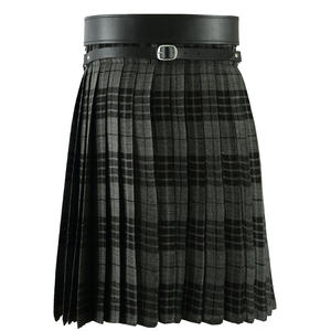 New Design Ladies Knee Length <b>Black</b> Watch Modern Kilt <b>Skirt</b> 20 inch Length Tartan Pleated - Product Image 4