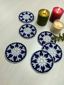 Ensembles de sous-verres en bois de noyer de haute qualité Sous-verres en noyer-Tapis et tampons de qualité supérieure - Product Image 3