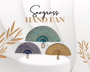 Abanico de algas marinas naturales Color personalizado Abanico de algas marinas natural tejido a mano de Vigifarm Factory - Product Image 3