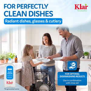 KLAR Custom 3 Vegan Eco Sensitive Solid Dishwasher Salt 2Kg 80% Active Ingredients Fragrance-Free <b>Limescale</b> Protection for All - Product Image 6