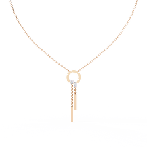 Collar de Oro de 18K con Diamantes Cultivados en Laboratorio para Mujer, Hermosa Pieza de Joyería - Product Image 2