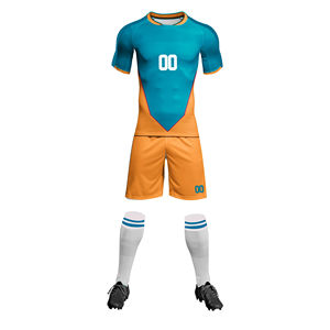 Servicio de Sublimación OEM, Conjuntos de Uniformes de Fútbol de Verano con Estampado por Transferencia de Calor, Uniformes de Equipo de Manga Corta Cómodos para Entrenamiento - Product Image 3