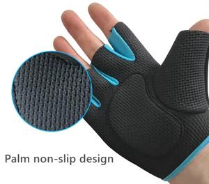 ถุงมือฟิตเนสยิมคุณภาพสูงผลิตจากโรงงานแฟชั่นป้ายผลิตตามสั่งวัสดุหนังคุณภาพสูง - Product Image 3