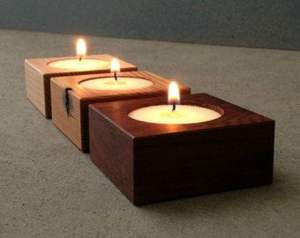 PORTE BOUGIE NATUREL PORTE BOUGIE EN BOIS POUR LA Décoration DE LA MAISON Meilleure Vente Bougeoir Pilier par Antique Creations - Product Image 2