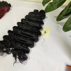 Tissage à brésiliens Extensions de cheveux, lots de mèches de cheveux, ondulées, couleur naturelle, bon marché, 100%, nouveau produit, vente en gros - Product Image 4