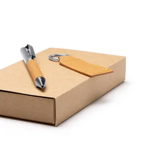 Set Portachiavi e Penna Ecologico Bolvar, Gadget Sostenibili per Regali - Product Image 2
