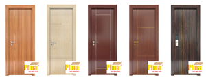 Puerta Interior de PVC Impermeable, Resistente al Fuego, Compuesta de WPC, con Diseño Moderno para Hoteles y Proyectos Comerciales - Product Image 6