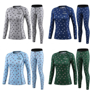 Conjunto Deportivo Casual de Invierno para Mujer, con Estampado de Cerezas, Top de Manga Larga y Leggings Largos de Cintura Alta - Product Image 4