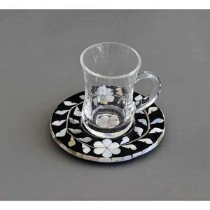Dessous de verre en incrustation d'os fabriqués à la main Sous-verres décoratifs abordables pour café thé et usage domestique Dessous de verre en incrustation d'os élégant - Product Image 6