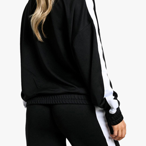 กางเกงวอร์มลำลองคุณภาพสูงสำหรับผู้หญิง ผ้าฝ้าย 100% เป็นมิตรกับสิ่งแวดล้อม ระบายอากาศได้ดี มีเชือกผูกเอว เอวสูง ทรงขาตรง - Product Image 6