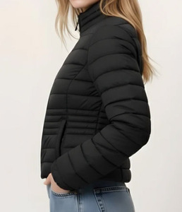 2025 Fashion High Waist Women Puffer Jacket Short <b>Top</b> Puff Quilt Bubble <b>Coats</b> Women's Down <b>Coats</b> jacket - Product Image 3