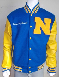 Venta al por mayor de béisbol de la chaqueta de bombardero de los hombres Varsity chaquetas universitarias y la Escuela Varisty chaqueta con bordado de parche - Product Image 5