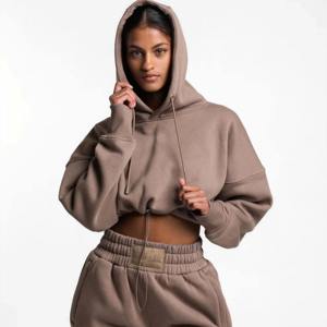 Sweat à capuche d'hiver délavé à la pierre pour femmes à bas prix en gros-Vêtements personnalisés en molleton de coton 100% de haute qualité - Product Image 2