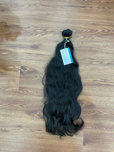 Cheveux humains vietnamiens bruts trame ondulée naturelle couleur noire fournisseur en gros 100% couleur de cheveux humains vietnamiens - Product Image 2