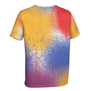 Camiseta de manga corta para correr, camiseta de lona de secado rápido, transpirable, de la mejor tela para hombre, impresión digital sólida - Product Image 3