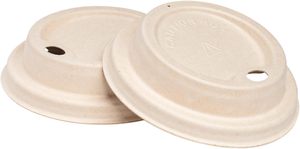 Boissons à café jetables biodégradables gobelet en papier de bagasse de canne à sucre compostable avec couvercle pour café ou boissons - Product Image 5