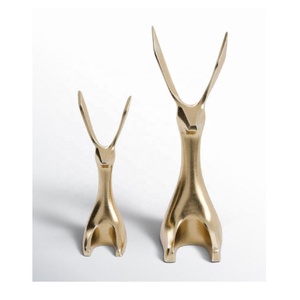 Escultura de pingüino de aluminio hecha a mano, acabado dorado, espacio vital, centro de mesa, decoración, escaparate, escultura de pasillo, decoración de Arte Moderno - Product Image 5