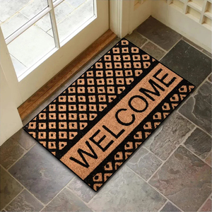 Alfombra de Entrada Rectangular con Diseño de Piedra y Base Antideslizante de Goma, Estilo Clásico - Product Image 6