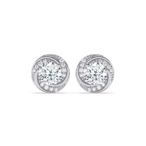 Achetez des boucles d'oreilles en argent sterling 925 de qualité supérieure pour femmes et filles, avec diamants taille princesse en or 14 carats, tendance, en forme de goutte d'eau, pour les mariages - Product Image 1