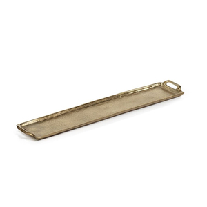 Rectangle-Shaped Metal <b>Serving</b> <b>Tray</b> with <b>Black</b> Coating and Handles Elegant <b>Serving</b> Solution for Weddings Hotels Special Events - Product Image 5