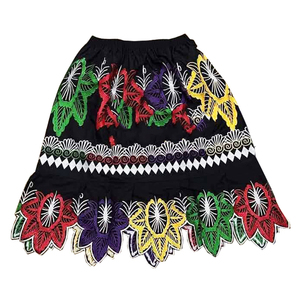 Micronésien Pohnpei femmes décontracté velours côtelé Viscose/Polyester solide respirant brodé robe de bal hawaïen polynésien Maxi - Product Image 5