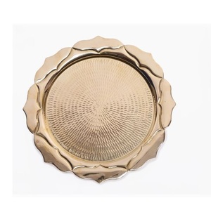 Nueva llegada del fabricante confiable Bandeja de servicio de madera de 14 pulgadas Último diseño para ocasiones de fiesta - Product Image 3