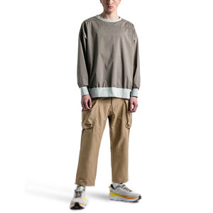 Alta calidad invierno impresión bordado algodón polar 240gsm sólido Regular Fit pulóver logotipo personalizado hombres cuello redondo sudaderas - Product Image 5