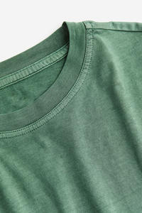 เสื้อเชิ๊ตผู้ชายทรงหลวมสีแอซิดวินเทจเสื้อยืดลำลองคอลูกเรือทรงสลิมฟิต - Product Image 5