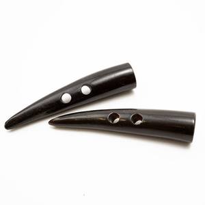 Meilleure qualité marron sculpté à la main corne bouton bascule poli Animal longs manteaux uniforme vestes décoration artisanat naturel pour - Product Image 4