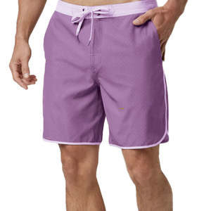 Pantalones cortos de playa para hombre con tejido de plástico reciclado con dobladillo ondulado y tecnología de ajuste suave - Product Image 4