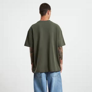 Última moda Casual 100% algodón Color sólido camisetas en blanco OEM verano desgaste nuevo diseño de manga corta de los hombres de talla grande camiseta - Product Image 5