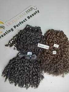 Vente en gros Machine à aligner les cuticules et à friser romantique Double trame Faisceaux de cheveux bruts Cheveux humains vierges vietnamiens - Product Image 3