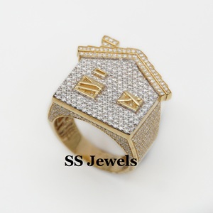 Anillo de campeonato Iced VVS Moissanite para hombre, 925 Plata, Diamante personalizado, trampa, estilo Hip Hop, carta, regalo para el hogar para hombres y mujeres - Product Image 2
