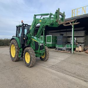 2017 para John for Deere 6215R MFWD Tractor diésel 90HP 4WD Motor de caja de cambios de núcleo usado equipo agrícola Tractor de rueda de segunda mano - Product Image 2