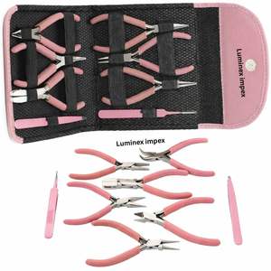 Juego de 8 Alicates Delgados de Acero Inoxidable para Fabricación de Joyería, Kit de Suministros con Cierre, Herramientas para Manualidades de Joyería, Collares - Product Image 4