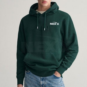 Sudaderas con Capucha Personalizadas con Logotipo, Tallas Grandes, para Hombre, Invierno, Sólidas, con Relieve, de Algodón/Poliéster, Transpirables y Resistentes al Viento, Más Vendidas - Product Image 2
