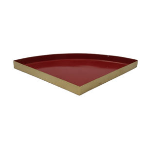 Plateau à vaisselle en forme de tringle en métal en aluminium de haute qualité couleur rose pour les ustensiles de cuisine à la maison plateau de service alimentaire de table - Product Image 2